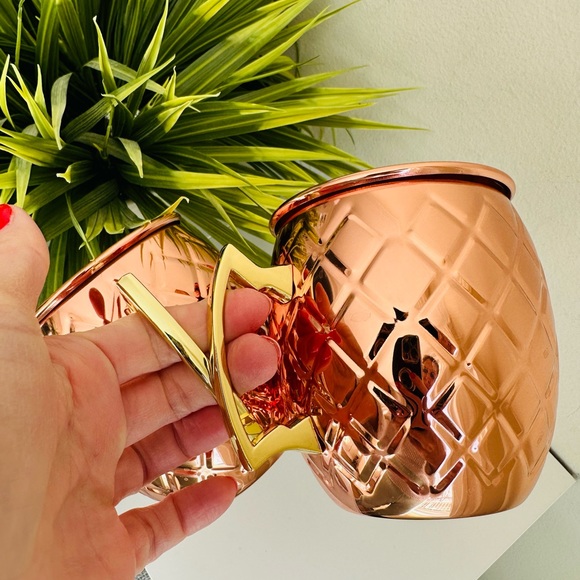 Set of 2 Copper Mugs - Picture 7 of 11